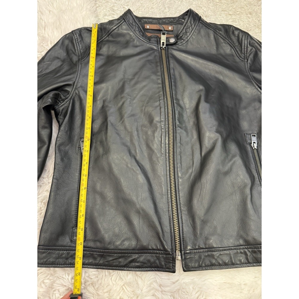 NWT Frye Women's Lamb‎ Leather Full Zip Jacket - Black Large - Picture 14 of 15